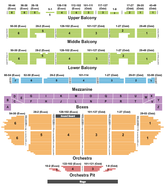 Fabulous Fox Theatre The Wiz Seating Chart